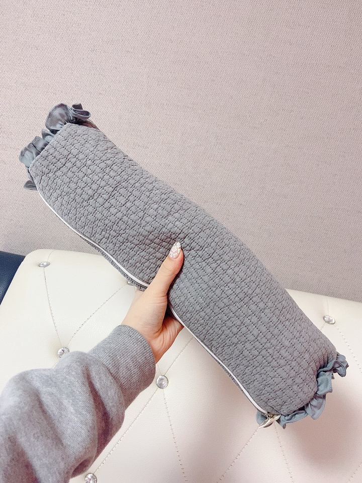 치드숲 편백나무 누빔 원형 경추베개 큐브칩