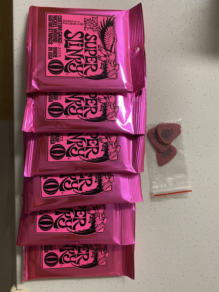 어니볼 일렉기타줄 SUER SINKY REUAR 1set
