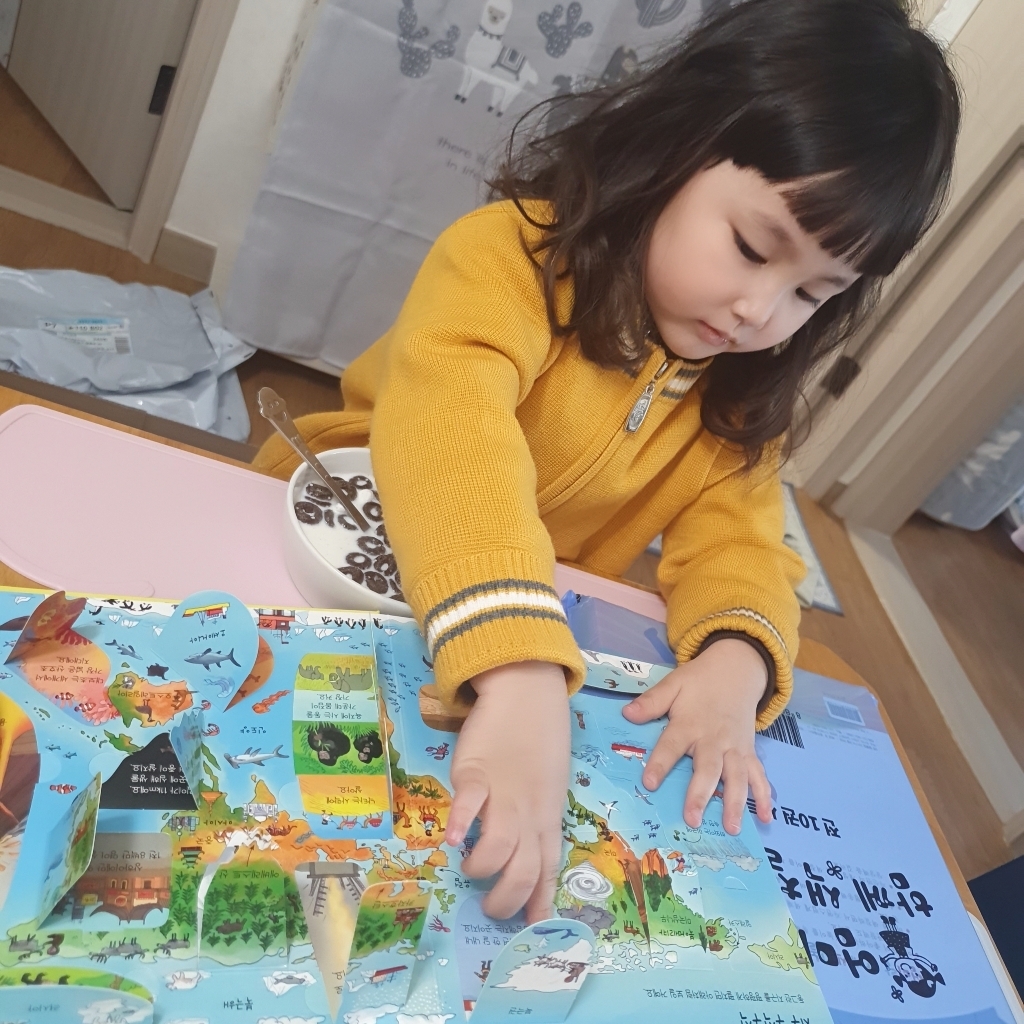 Usborne 요리조리 열어 보는 지구:열면 또 열리는 80개 플랩 리뷰후기