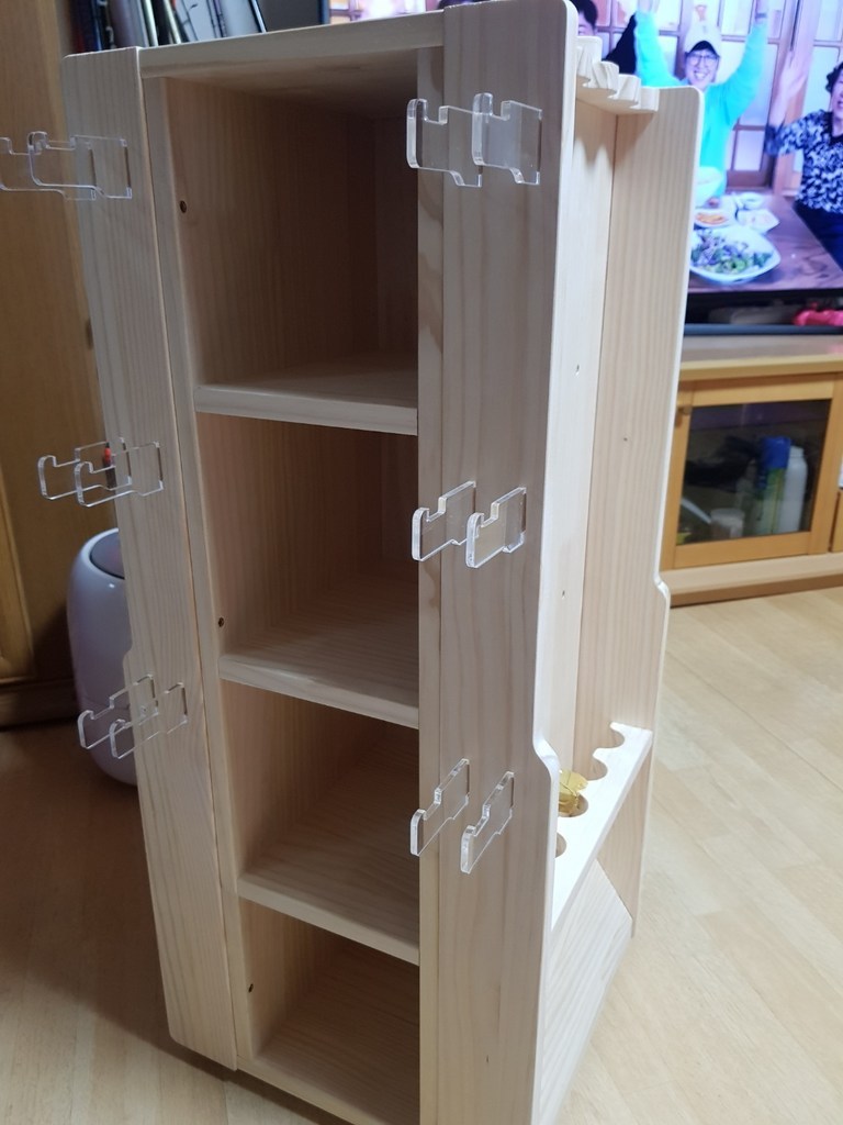 케딜락 원목 낚시대 릴 로드거치대