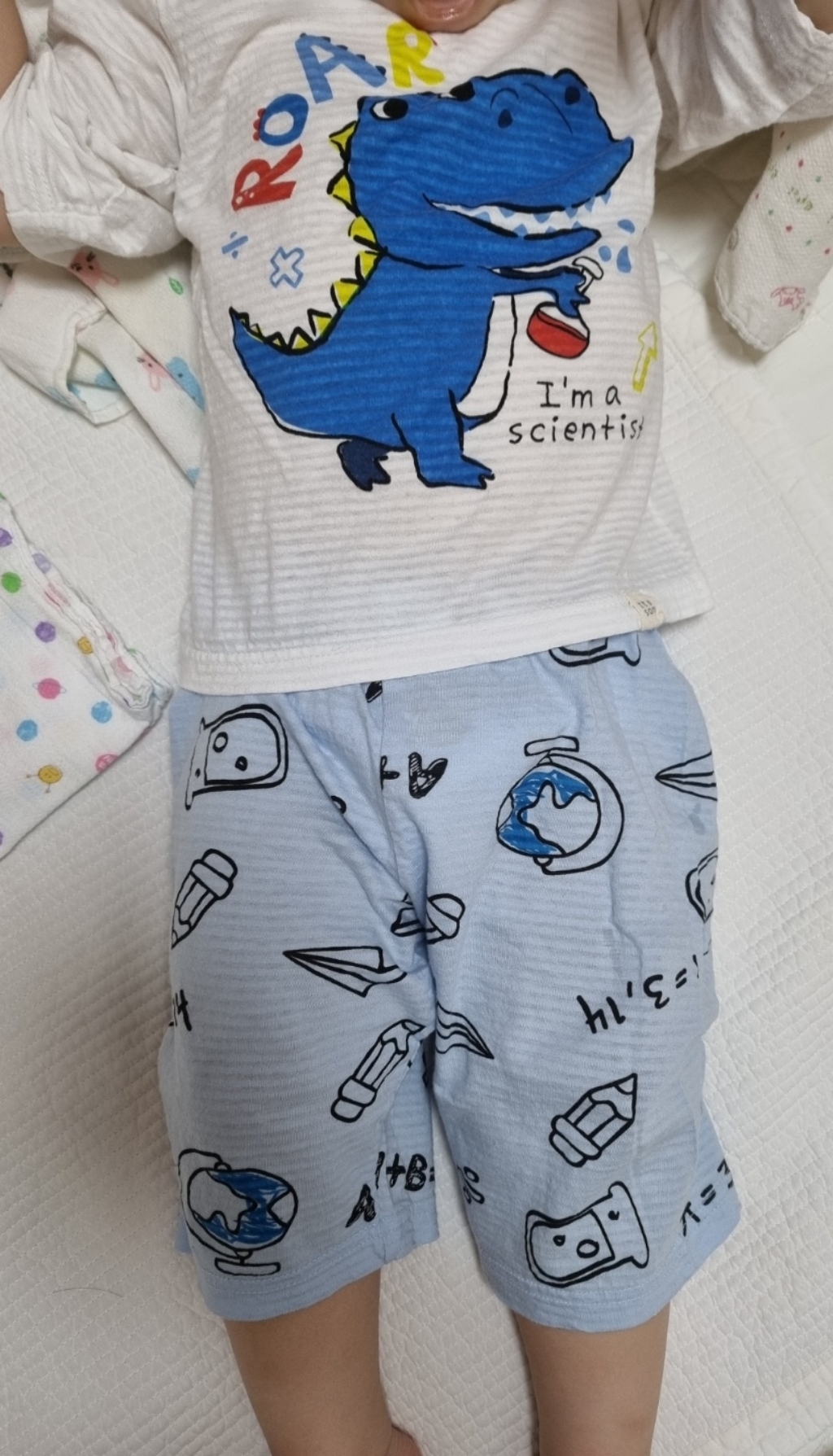 따솜 아동용 과학자 디노 오가닉 7부 쟈가드 실내복 상하의 리뷰후기