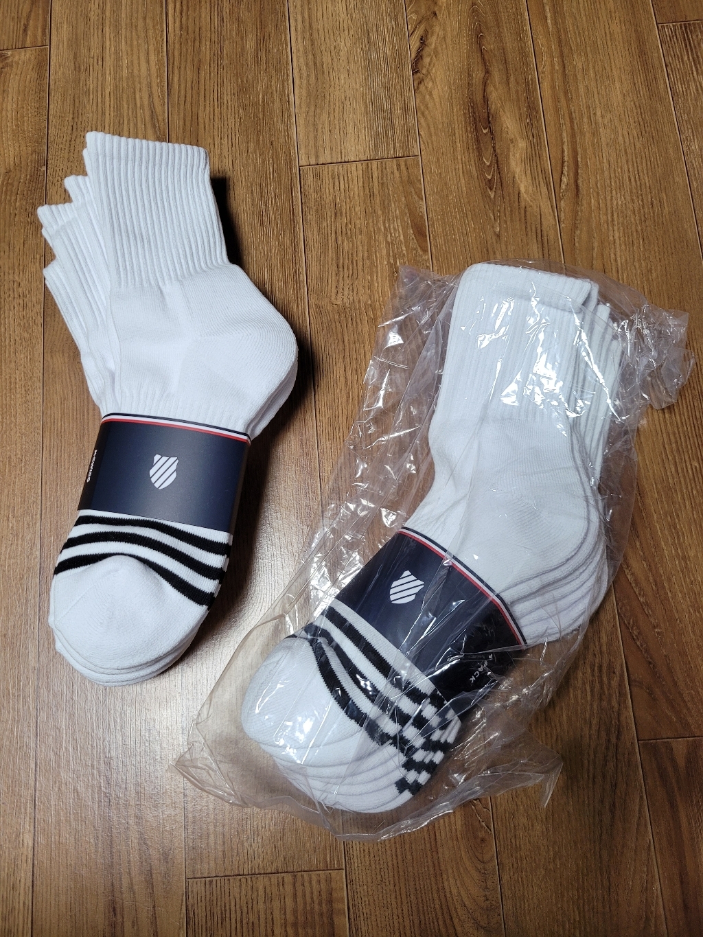 케이스위스 남여 스포츠 중목양말 프론트 스트라이프 8족