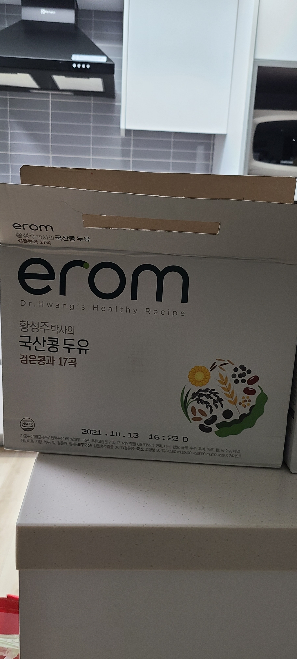 이롬 황성주 국산콩 두유 우리땅 17곡