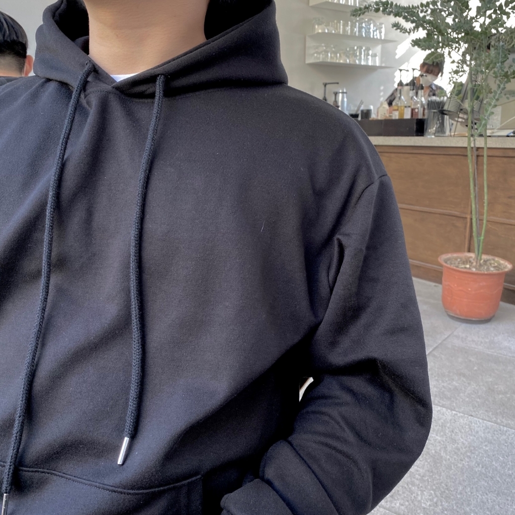 메르아 남녀공용 무지 오버핏 후드티