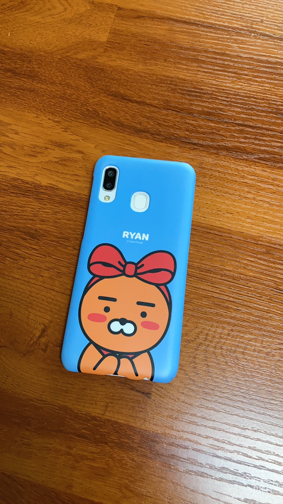 T 갤럭시 진2 카카오 프렌즈 페코짱 스머프 케이스 A202 휴대폰