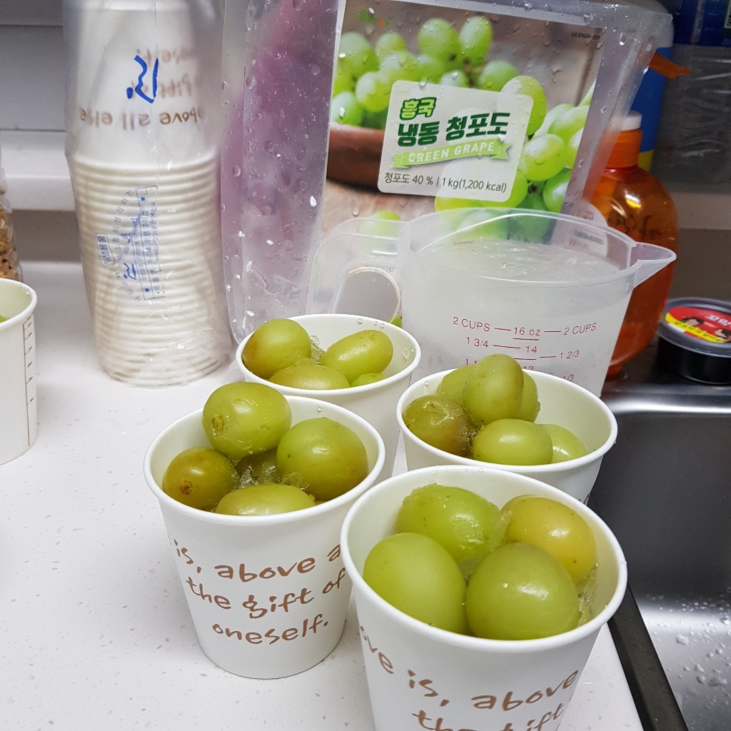 흥국에프엔비 냉동청포도 리뷰후기