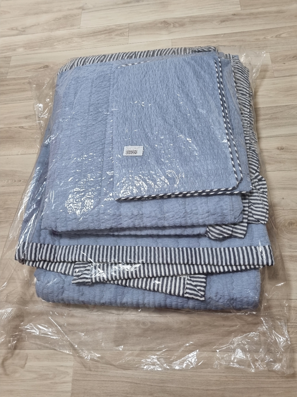 베드앤데코 쿨스킨 선염시어서커 여름이불 카페트 누비 베개커버