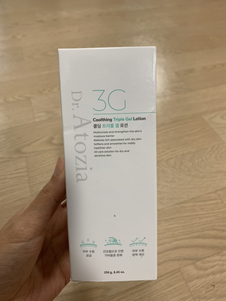 닥터아토지아 3G 쿨딩 트리플 겔 로션 250 / 피부 아기 침독 태열 크림 성인 신생아 보습 수딩 진정 쿨링 리뷰후기