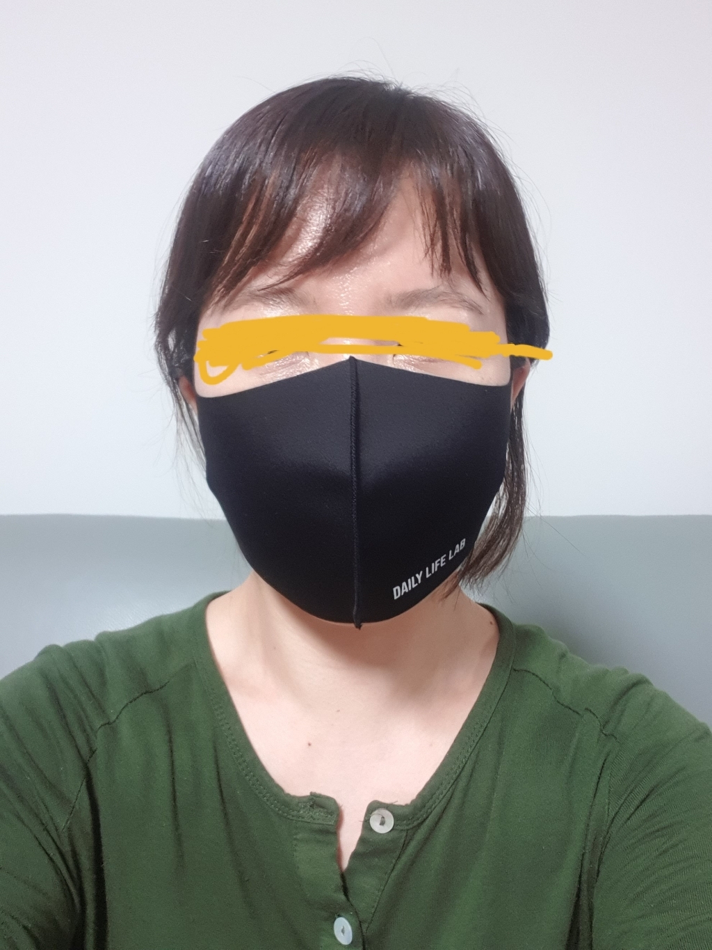 귀안아픈 효성 패션 연예인 에어로실버 블랙 3D입체 컬러 면 천 네오프렌 새부리형 마스크