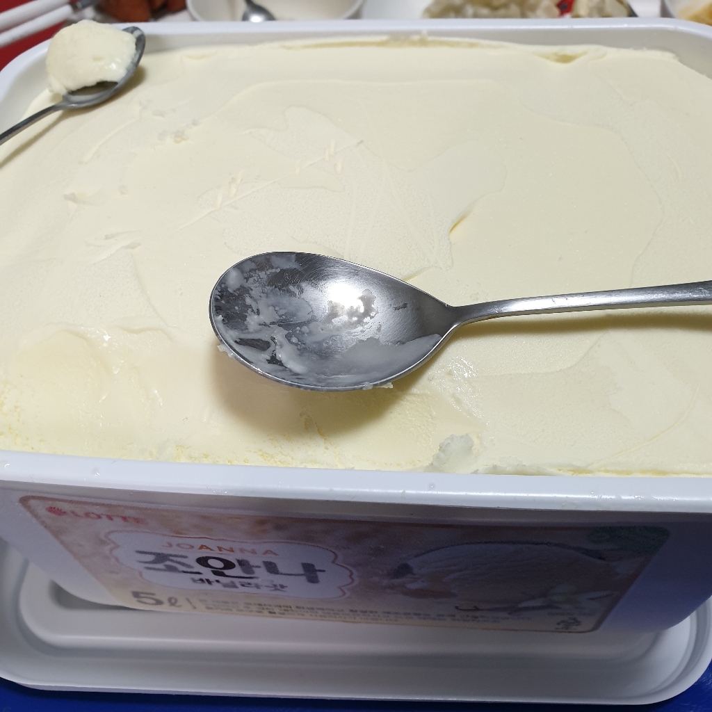 롯데제과 조안나 바닐라5L 리뷰후기