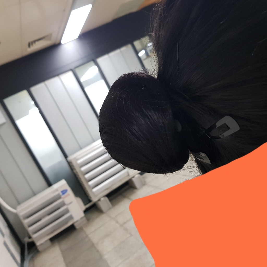 끌레오라미 승무원 올림머리 가채 S114 U자핀