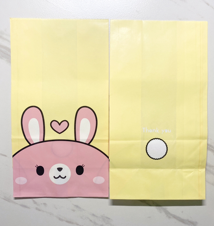 BO 조이풀 하트토끼 각대봉투 생일 4종 문구 스티커