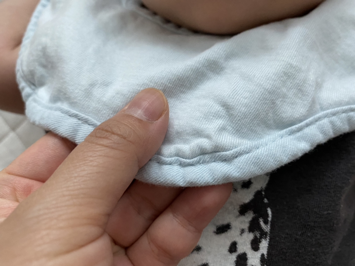바니블라썸 컬러 무지 여름용 링 턱받이 4종 리뷰 후기