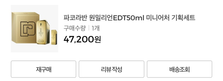 파코라반 원밀리언 EDT 미니어처 세트