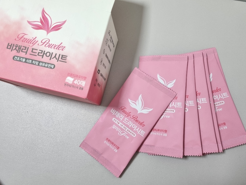 비채리 드라이시트 건조기 섬유유연제 프루티파우더향