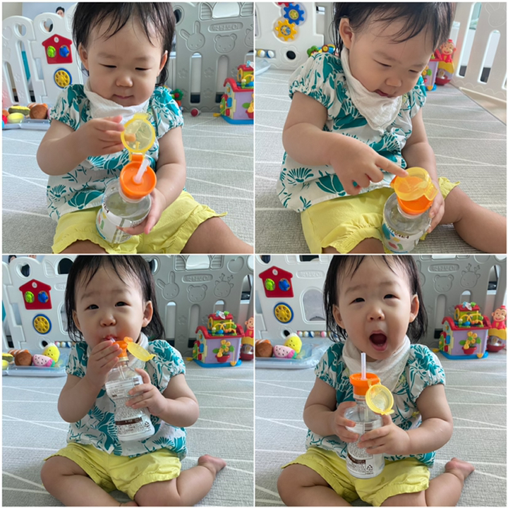 베베락 물병 스트로우 캡
