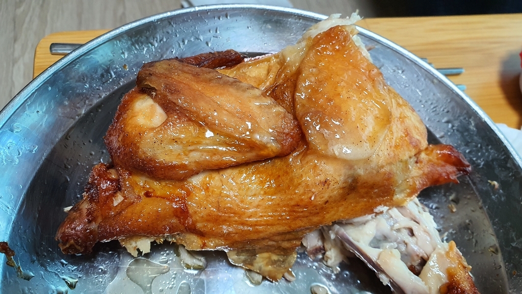 옛날통닭 2마리 에어프라이어치킨 리뷰후기