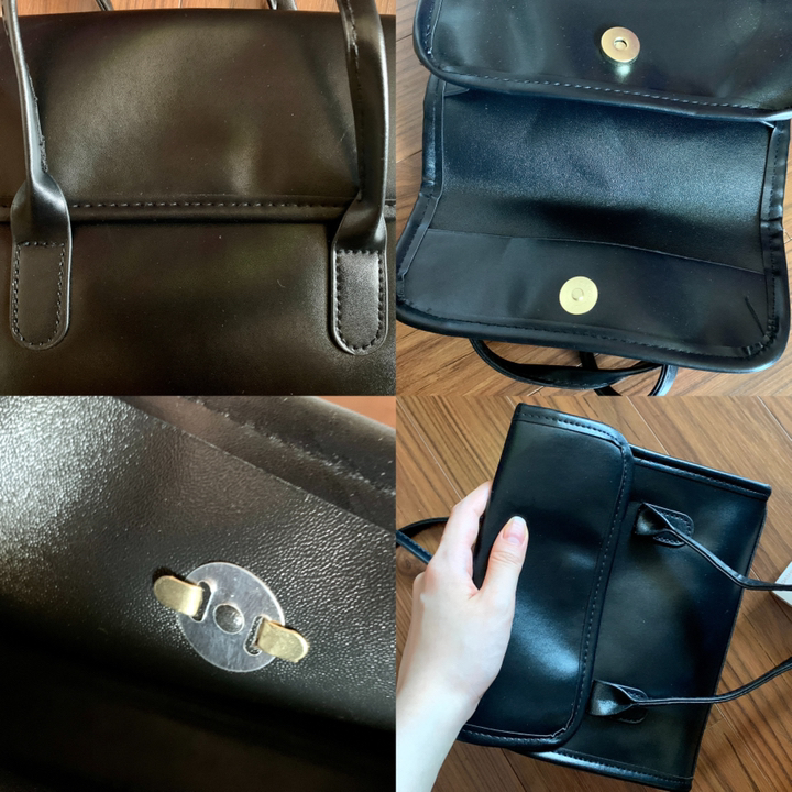 엔도르시 여성용 모던 스퀘어 데일리 숄더백 EBA928
