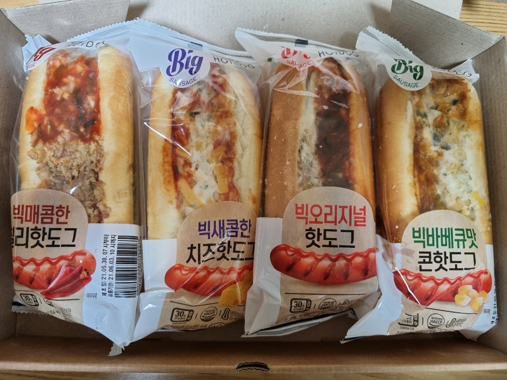 그린래빗 실속 핫도그 4입 리뷰후기