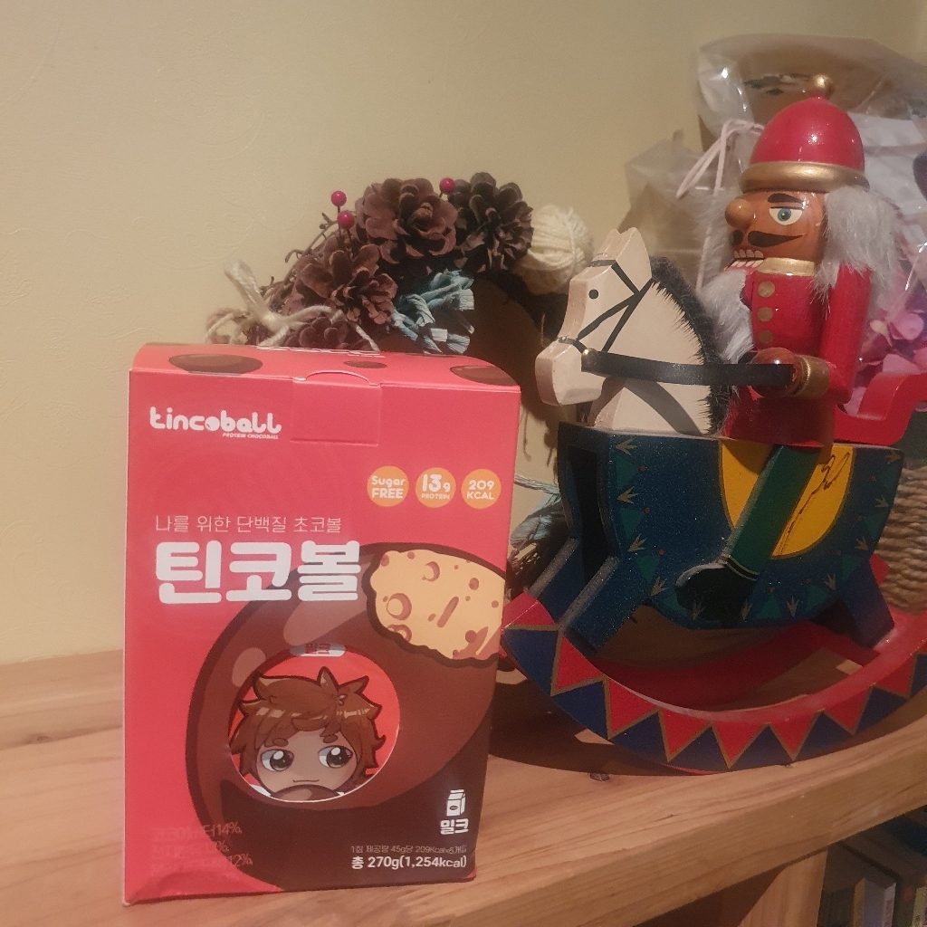 틴코볼 무설탕 단백질 프로틴 다이어트 간식 밀크 초코볼 1박스