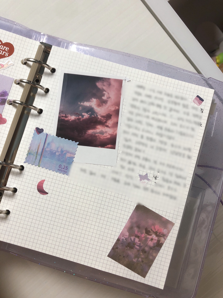 빈티지 미니북 떡메 감성 다꾸 트레싱지 디자인페이퍼 2종 리뷰후기