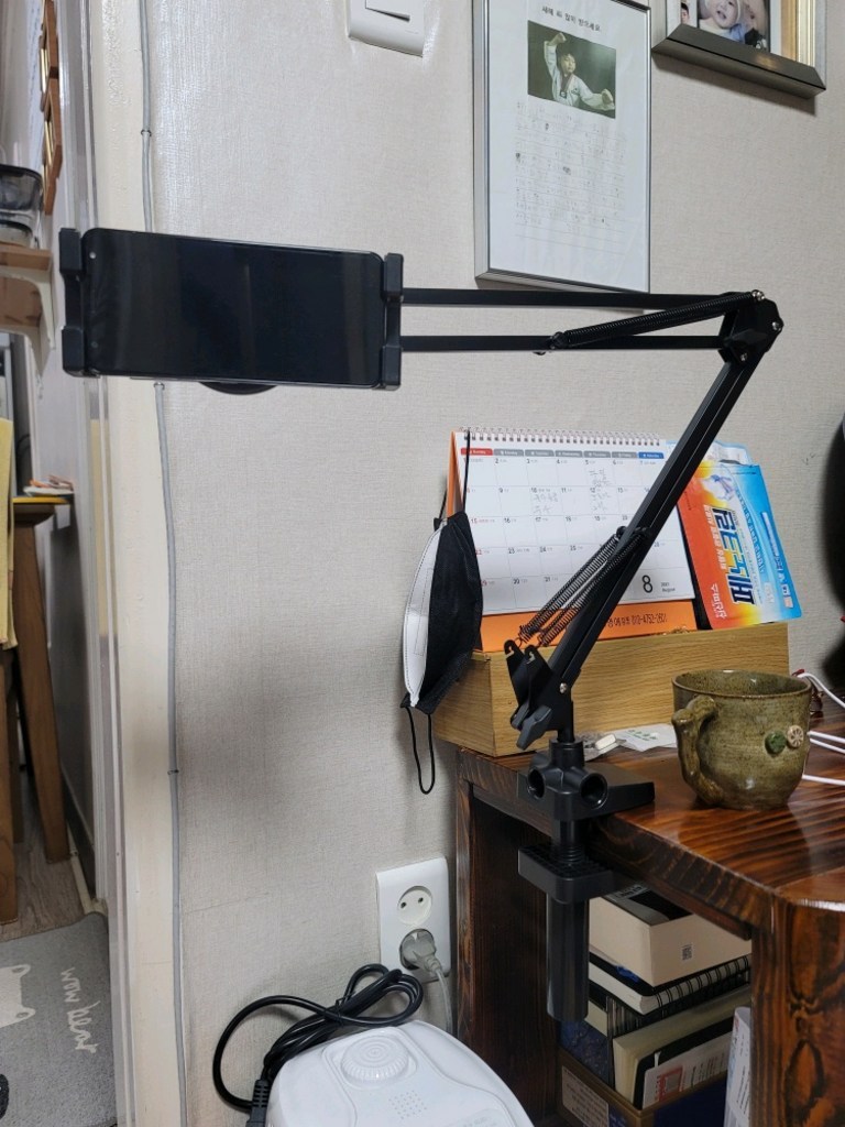 [] GO-BED 스마트폰 거치대 자바라 관절형 코브라형 클램프 침대 탁상 누워서 핸드폰 휴대폰 패드 멀티 다용도 집게 누워서보는 책상 데스크 갤럭시 탭 패드 폴드 아이패드 리뷰후기