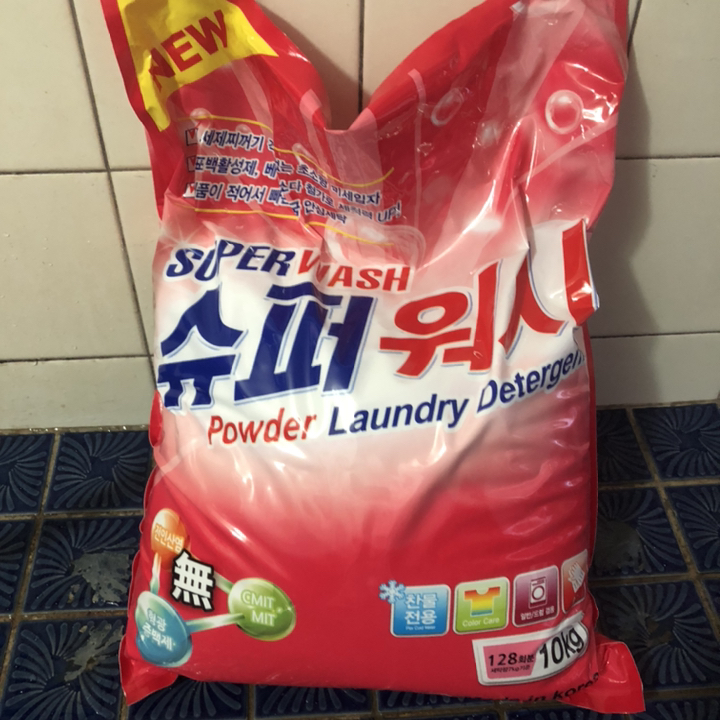 슈퍼워시 찬물 세탁 가루세제