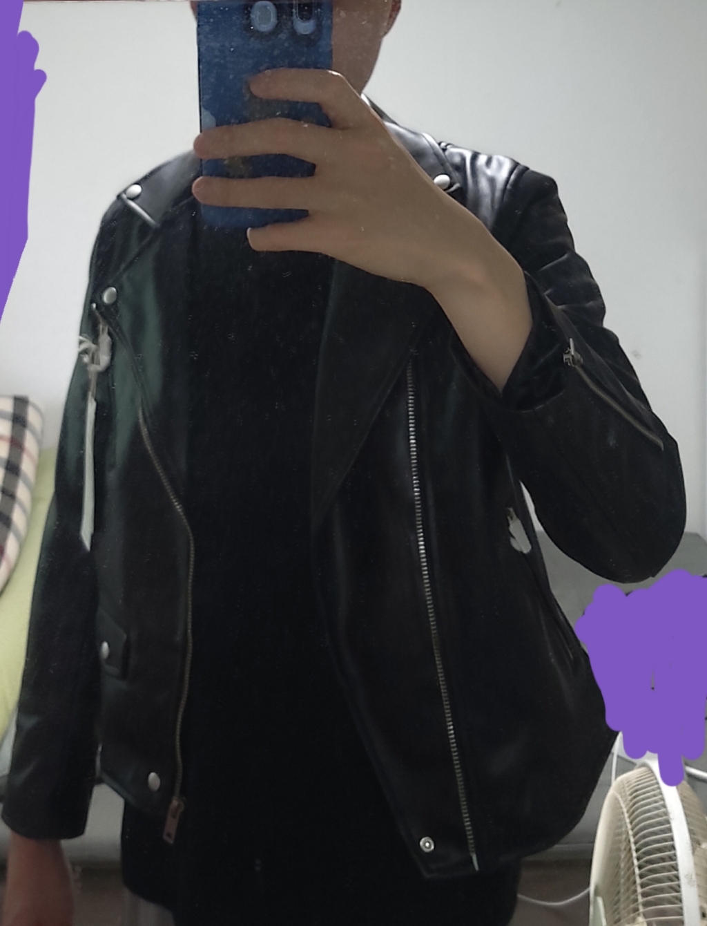 탑보이 블랙 레자 라이더자켓 리뷰후기