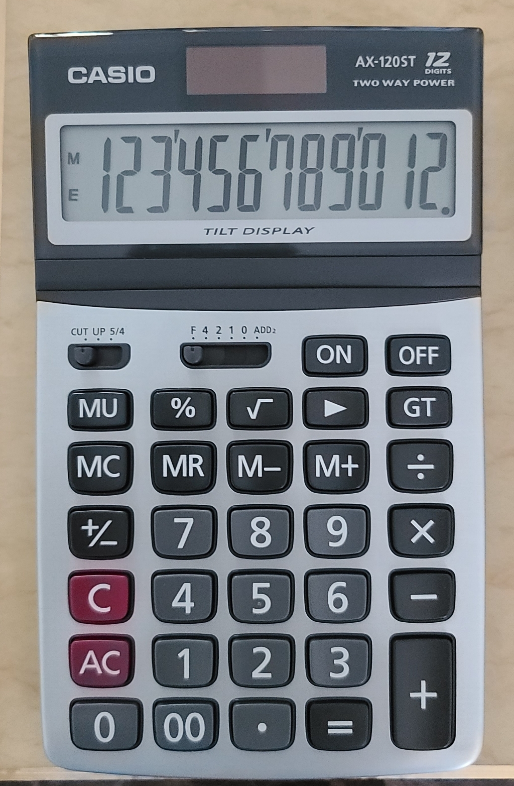 카시오 12단 계산기 AX-120ST
