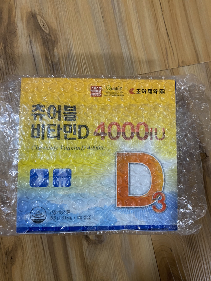 조아제약 츄어블 비타민D3 4000IU 120캡슐