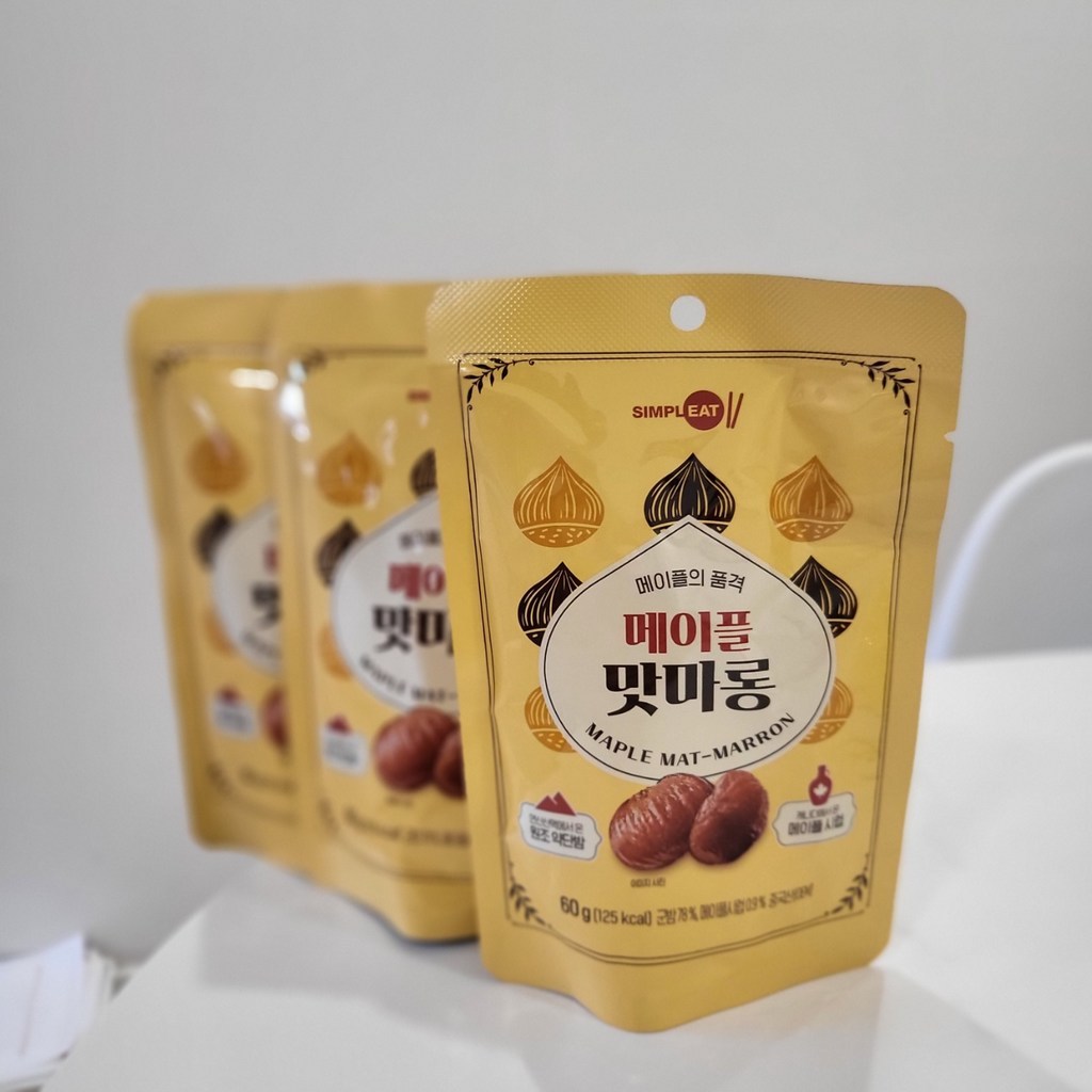 심플잇 메이플 맛마롱 맛밤 리뷰후기