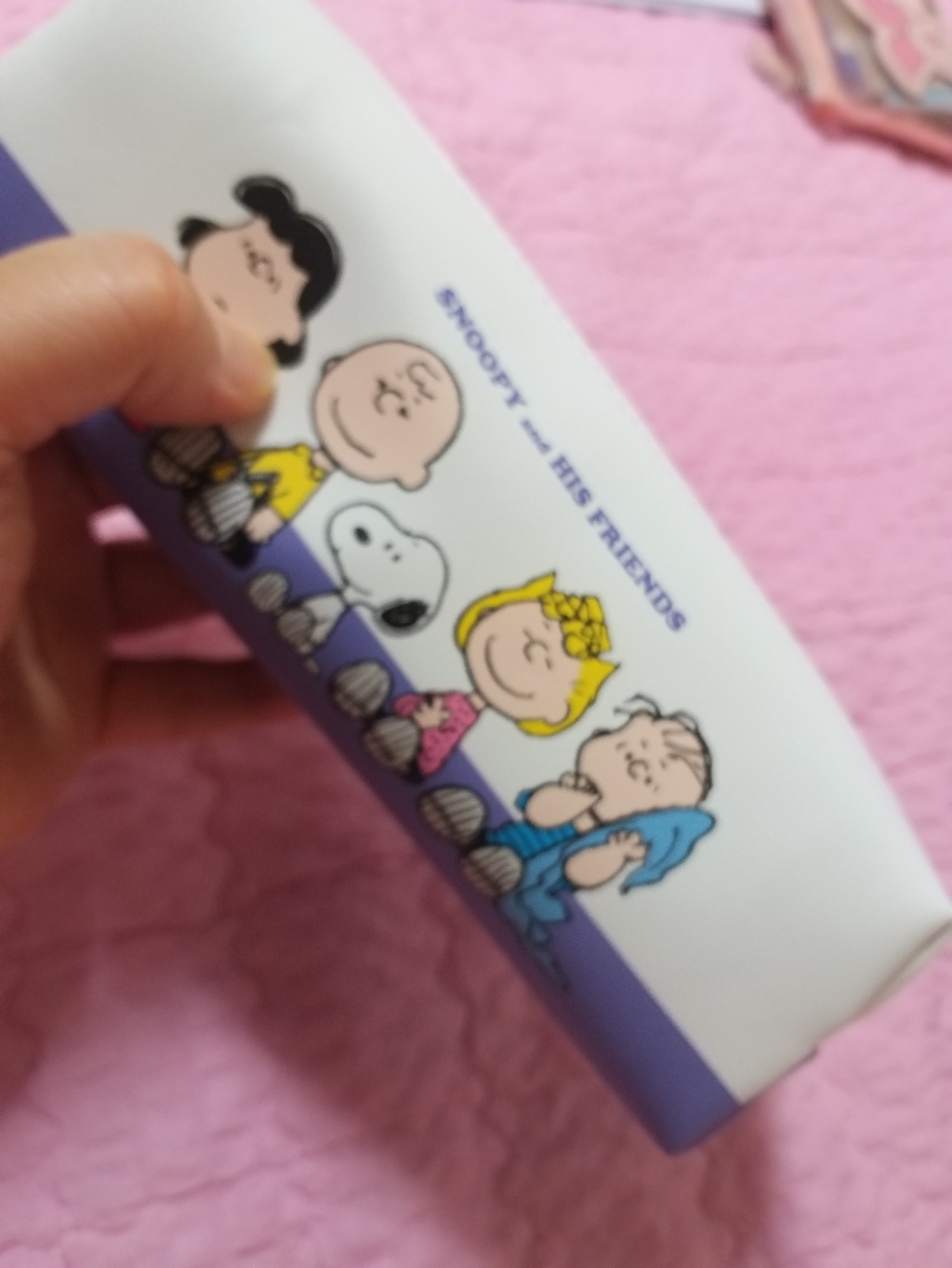 피너츠 스누피 은나노 U 사각 필통