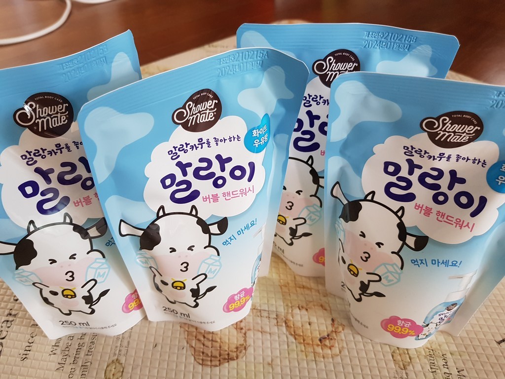 샤워메이트 말랑이 핸드워시 리필 화이트우유