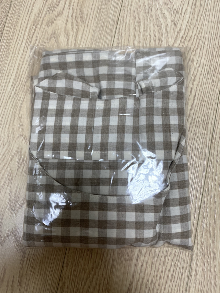 세맘스 체크 선생님 원피스 앞치마
