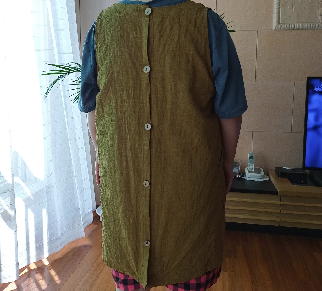 아포아룸 버튼포인트 앞치마 리뷰후기