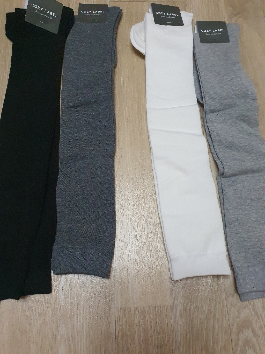 코지라벨 여성용 베이직 하이니삭스 4족