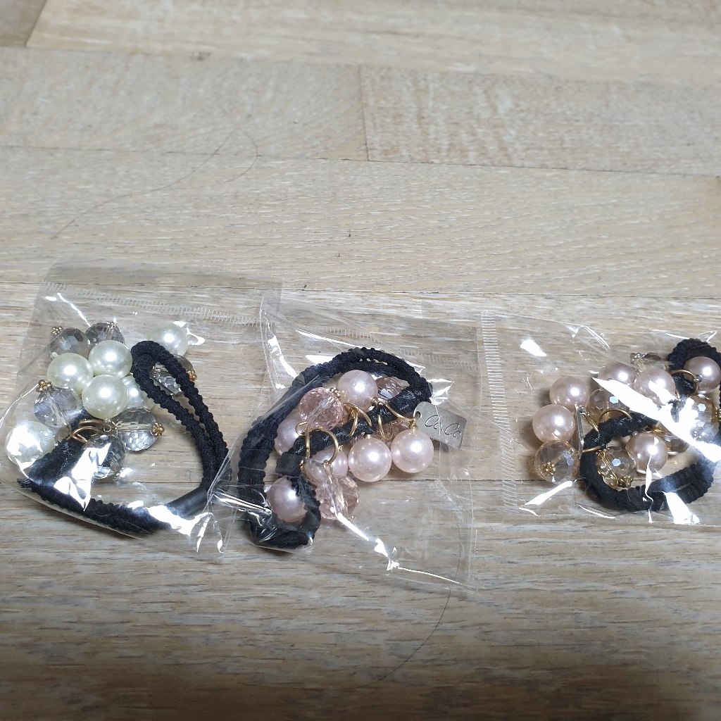 라일리 퓨어 진주볼 머리끈 3종 리뷰후기