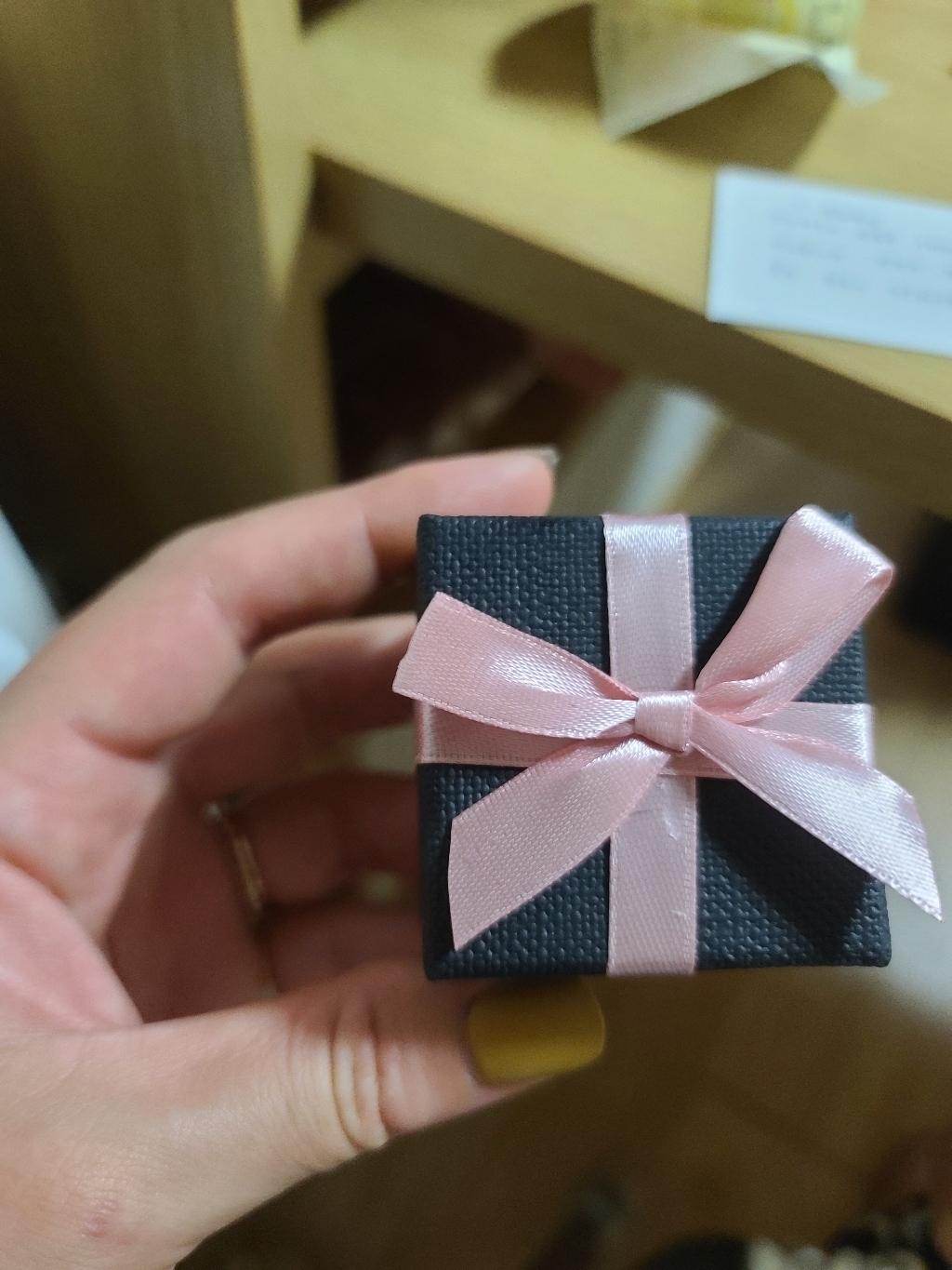 엘렌쥬얼리 14k 이니셜 코인 볼 체인 반지