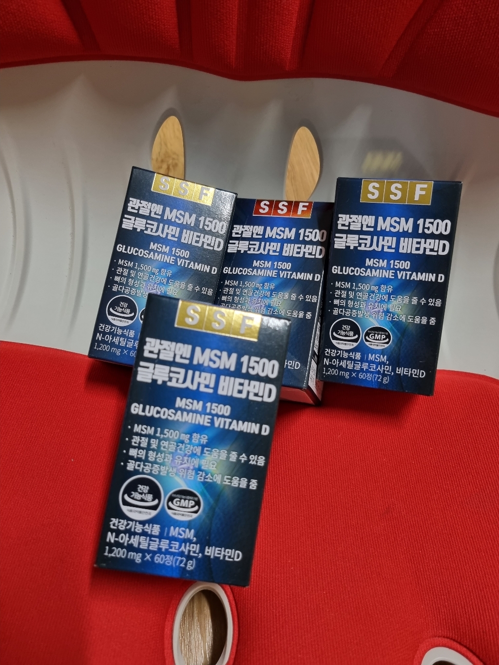 순수식품 관절 S 1500 글루코사민 비타민D 엠에스엠 1박스