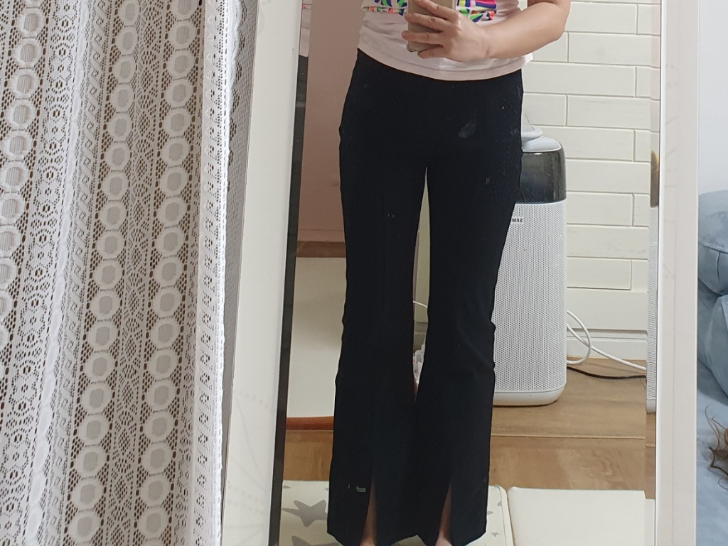오키진 여성용 허니스판 부츠컷인 밴딩팬츠 리뷰후기
