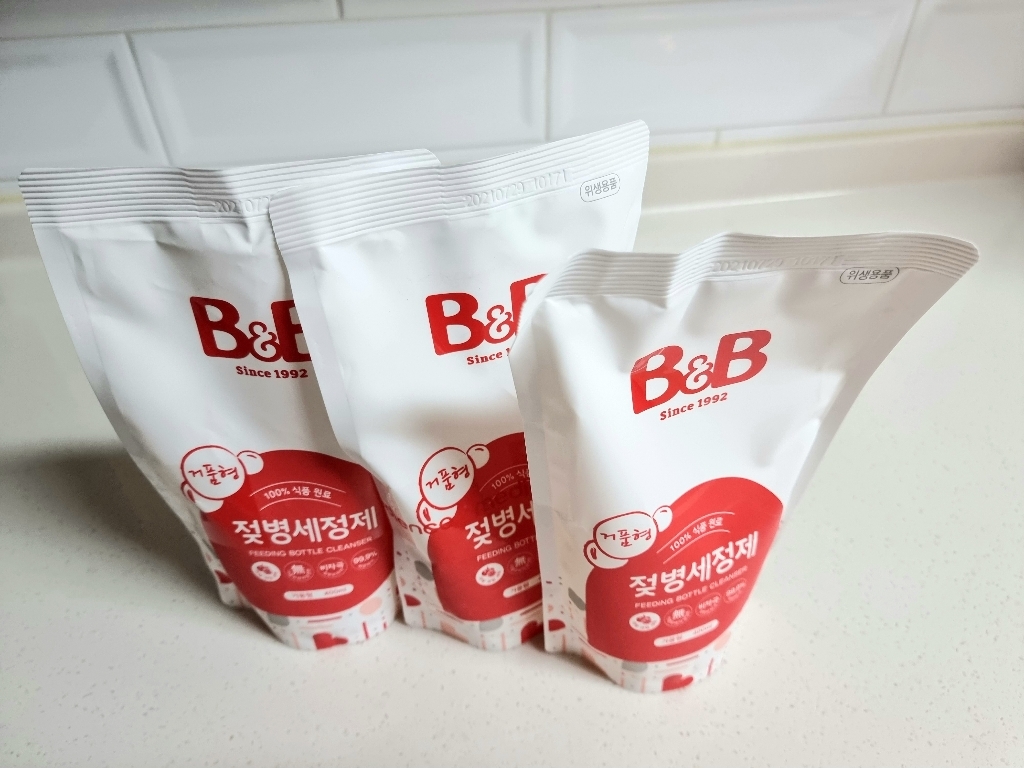 비앤비 젖병세정제 거품형 리필 리뷰후기