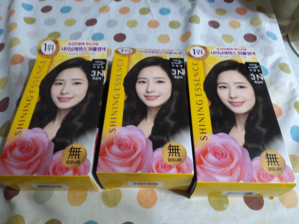 미쟝센 샤이닝에센스 퍼퓸염색 염모제 리뷰후기