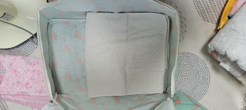 하늬통상 패브릭 이불정리함 중형