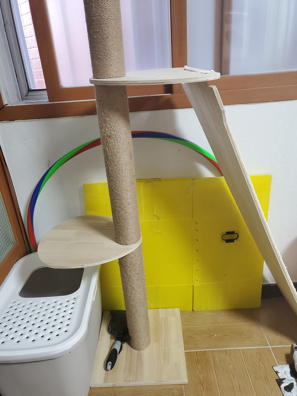 가또 원목 고양이 캣폴 3 4단 캣타워 해먹 스크래쳐 슬로프 브릿지 카페트 리뷰후기