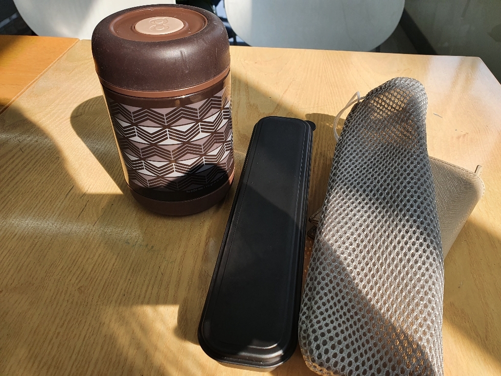 카페로메오 휴대용 포크수저세트 메쉬 파우치