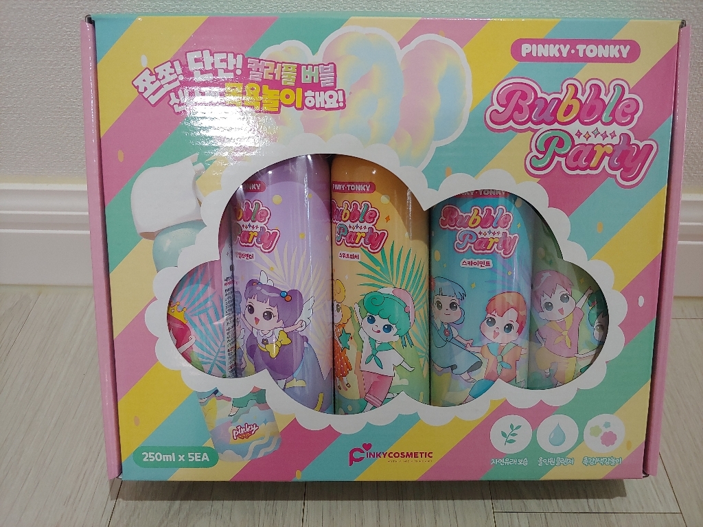 5개 핑키통키 버블파티 유아 버블 클렌저 거품 목욕놀이 바디워시