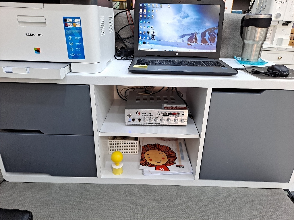 새싹가구 클릭수납 시리즈 1200 TV선반 거실장