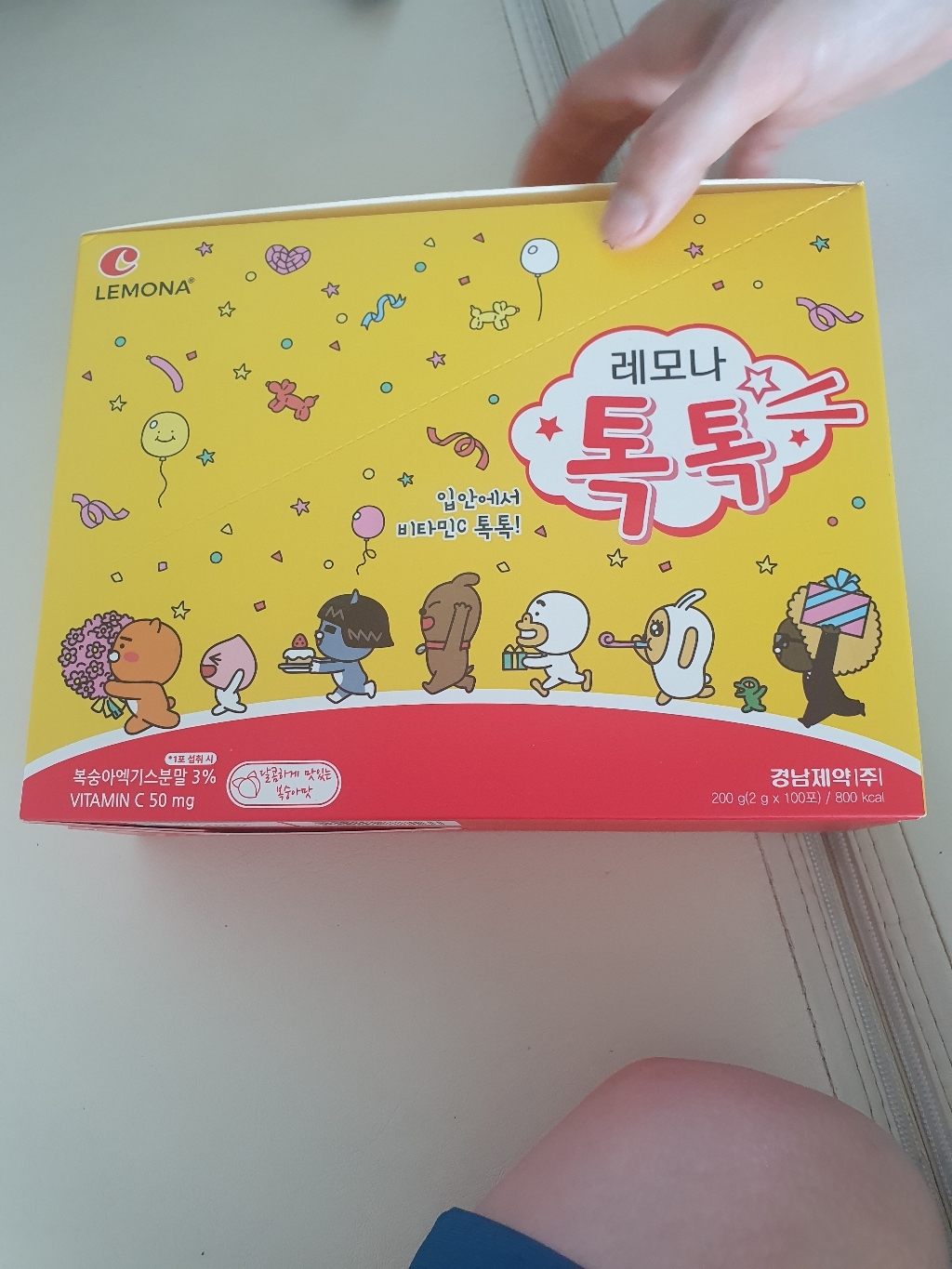경남제약 레모나톡톡 비타민C 100포 리뷰 후기