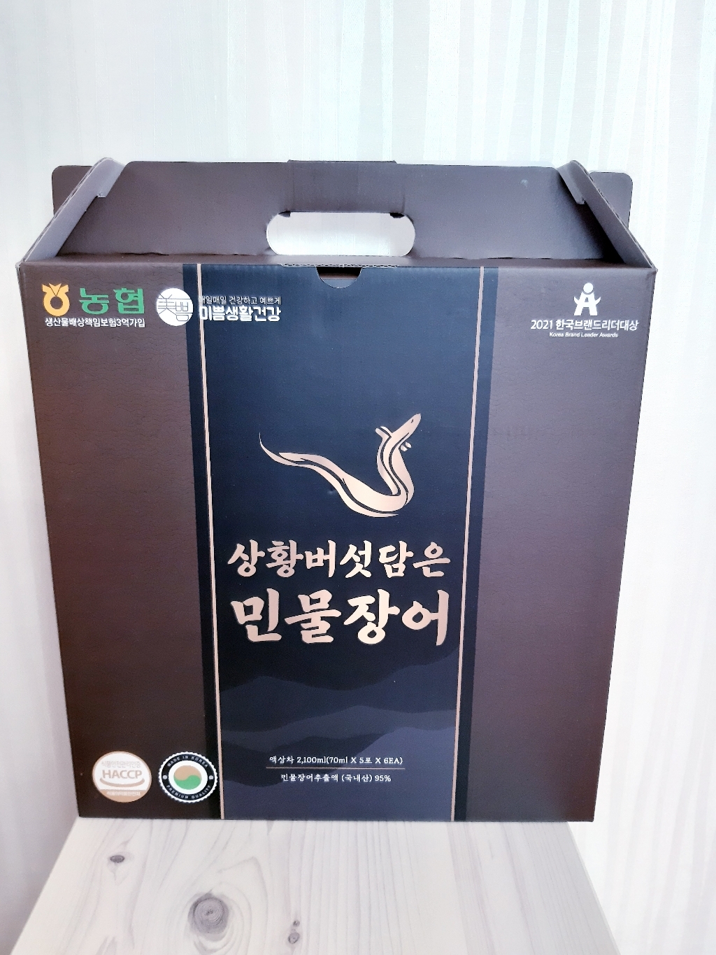 미쁨생활건강 상황버섯 담은 민물장어 건강즙