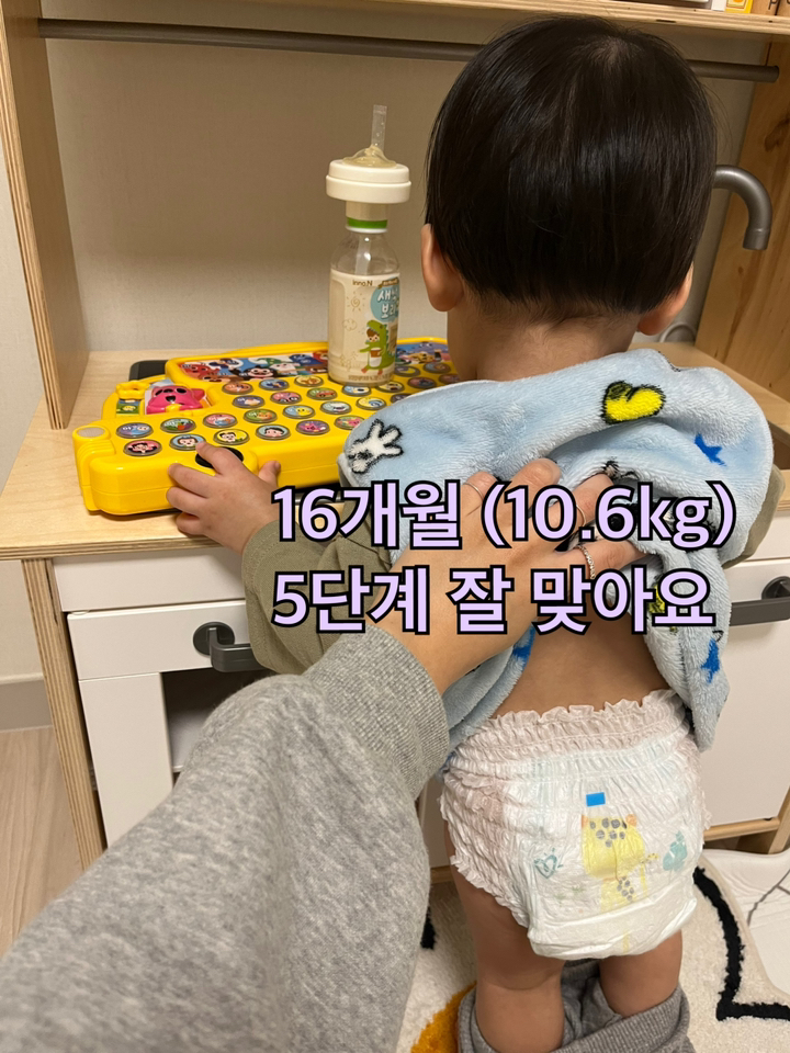팸퍼스 베이비드라이 팬티형 기저귀 5단계 리뷰후기